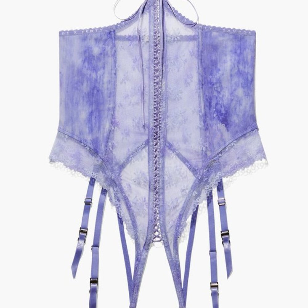 Watercolor Tie Dye Cupless & Crotchless Teddy